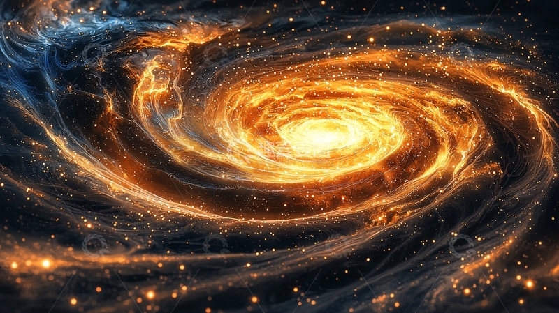 高清大图下载【趣麦麦图】火焰旋涡星系