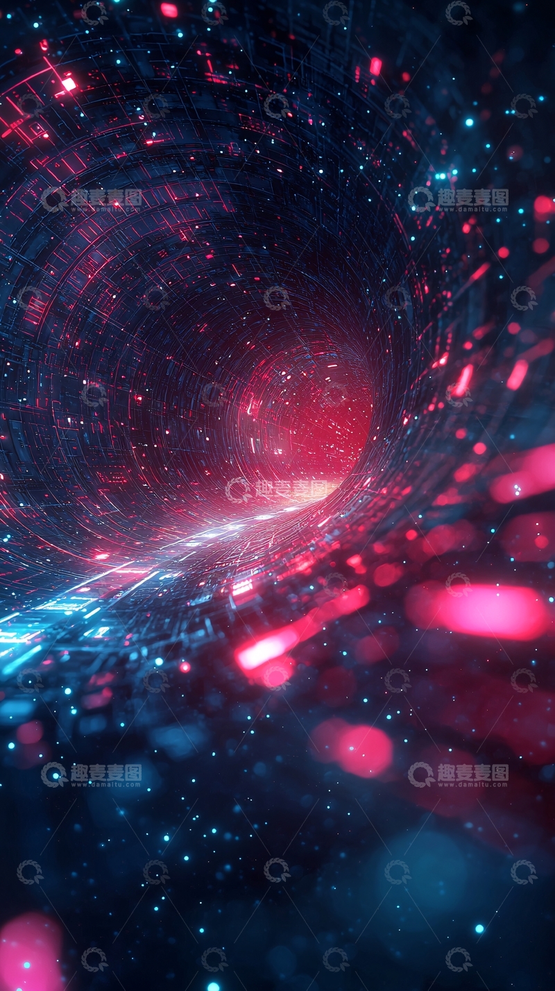 高清大图下载【趣麦麦图】宇宙隧道