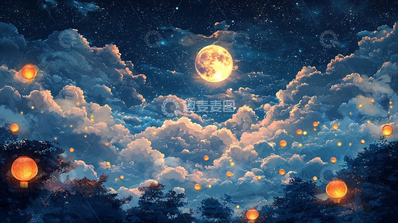 高清大图下载【趣麦麦图】梦幻星空