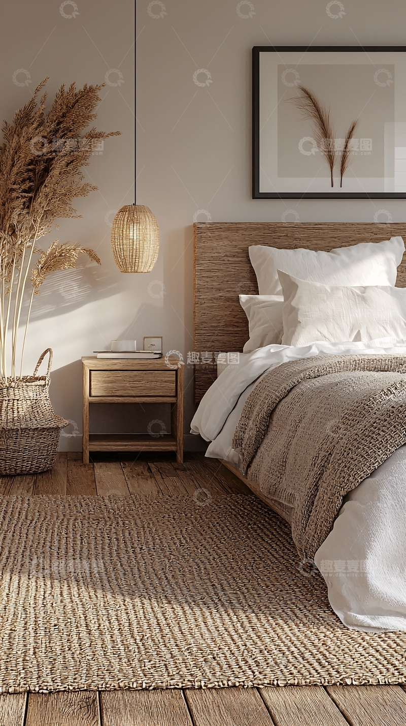高清大图下载【趣麦麦图】极简风卧室装修设计