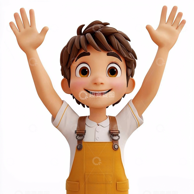 高清大图下载【趣麦麦图】开心男孩