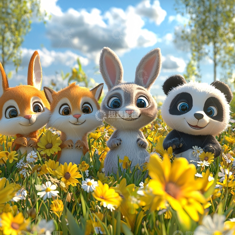 高清大图下载【趣麦麦图】卡通动物