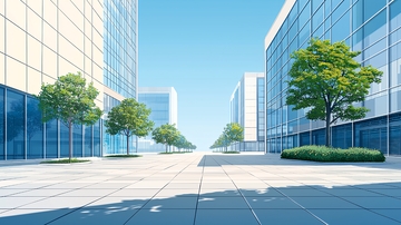 现代化都市街道