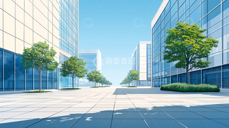 高清大图下载【趣麦麦图】现代化都市街道