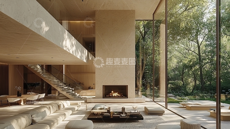 高清大图下载【趣麦麦图】极简主义现代住宅室内设计