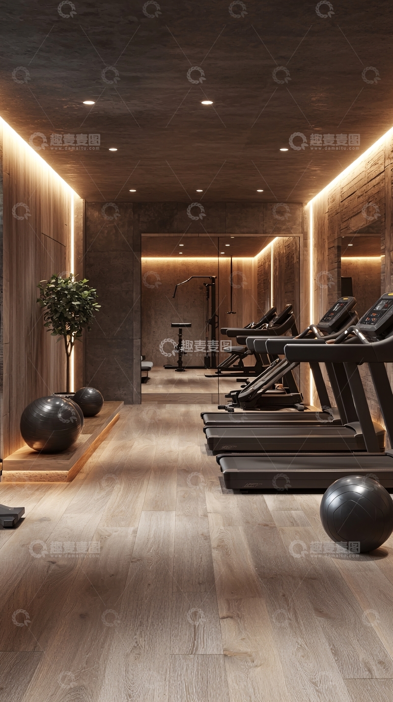 高清大图下载【趣麦麦图】高端私家健身房