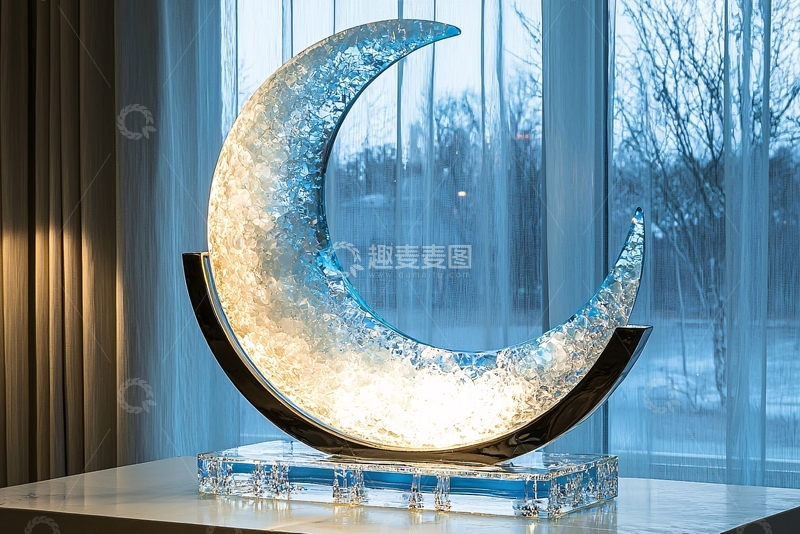 高清大图下载【趣麦麦图】月光装饰摆件