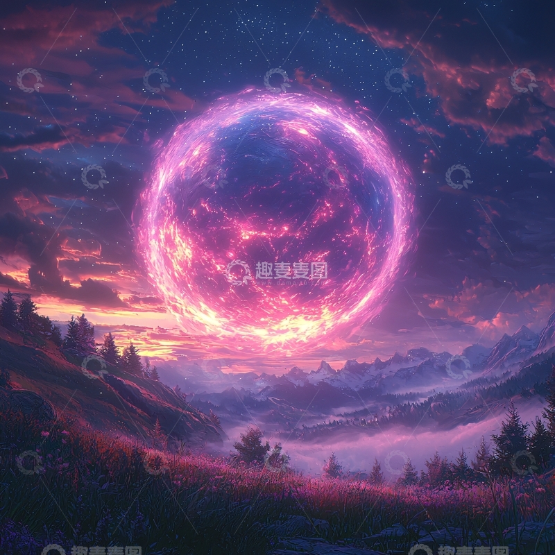 高清大图下载【趣麦麦图】梦幻星球