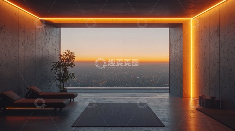 高清大图下载【趣麦麦图】极简风格室内景观设计