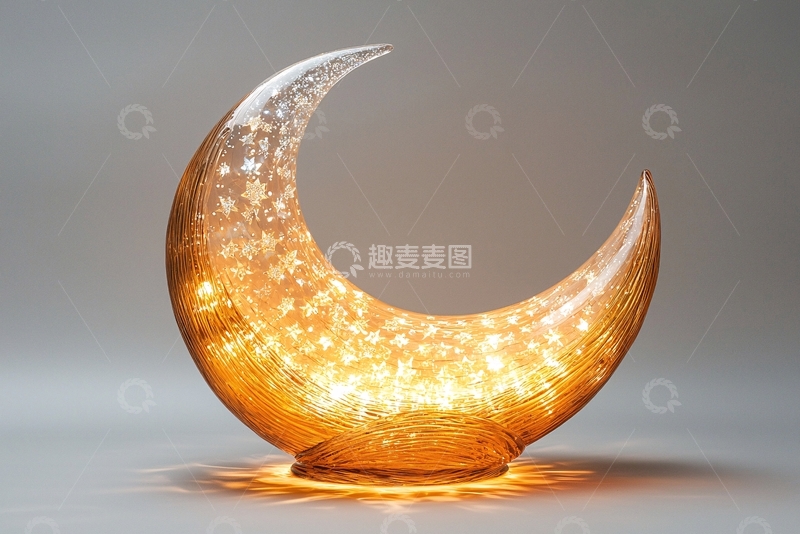 高清大图下载【趣麦麦图】玻璃月亮灯
