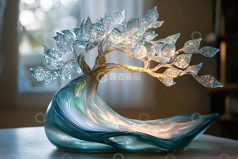 高清大图下载【趣麦麦图】玻璃树