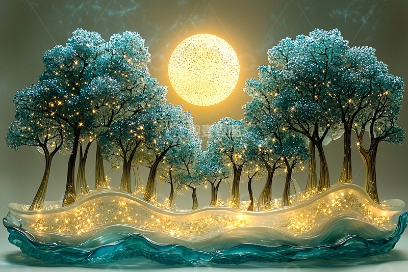 高清大图下载【趣麦麦图】梦幻冰雪森林