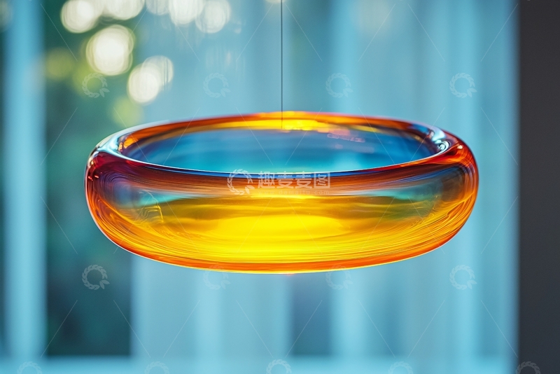 高清大图下载【趣麦麦图】渐变色玻璃吊灯