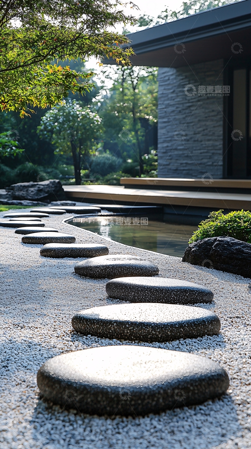 高清大图下载【趣麦麦图】现代日式庭院设计