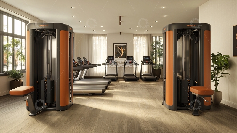 高清大图下载【趣麦麦图】高端健身房室内