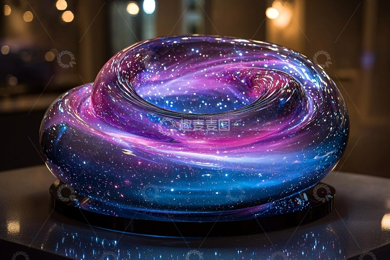 高清大图下载【趣麦麦图】宇宙玻璃碗