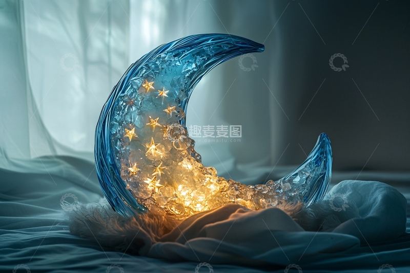 高清大图下载【趣麦麦图】蓝色月亮