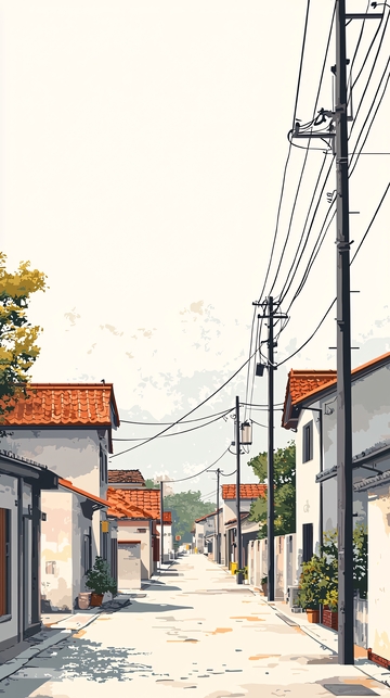 安静祥和的街道风景