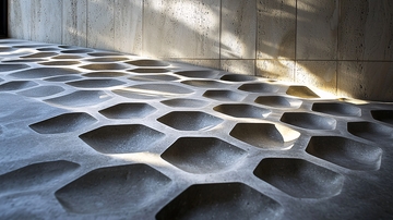 蜂窝状水泥地面