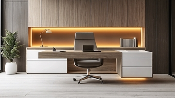 现代简约高级办公桌