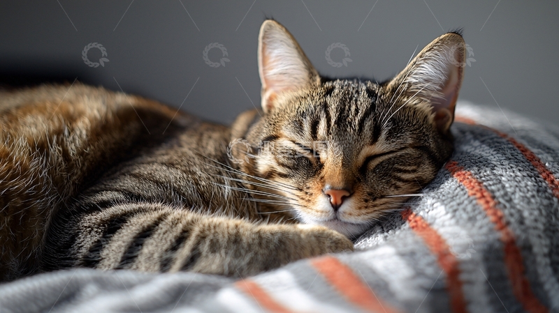 高清大图下载【趣麦麦图】慵懒猫咪午后小憩