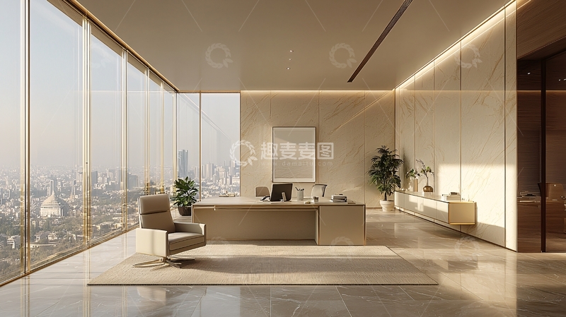 高清大图下载【趣麦麦图】现代简约高端商务办公室