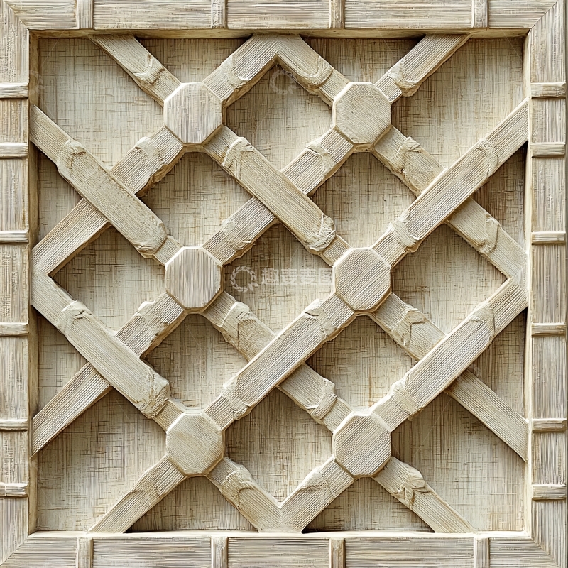 高清大图下载【趣麦麦图】木质雕花隔断