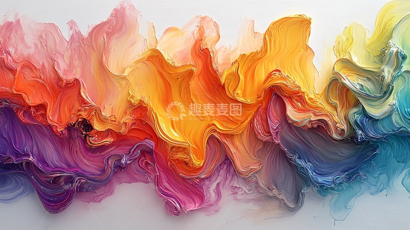 高清大图下载【趣麦麦图】抽象油画