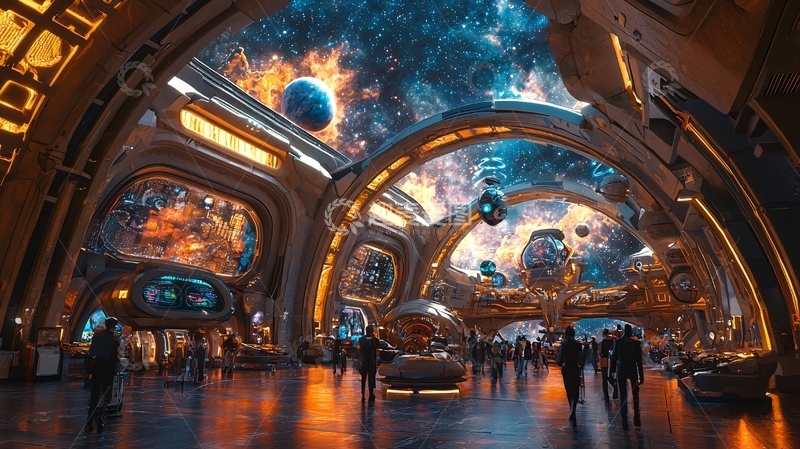 高清大图下载【趣麦麦图】未来科技感空间30