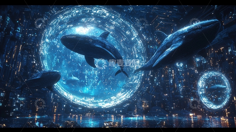 高清大图下载【趣麦麦图】鲸鱼