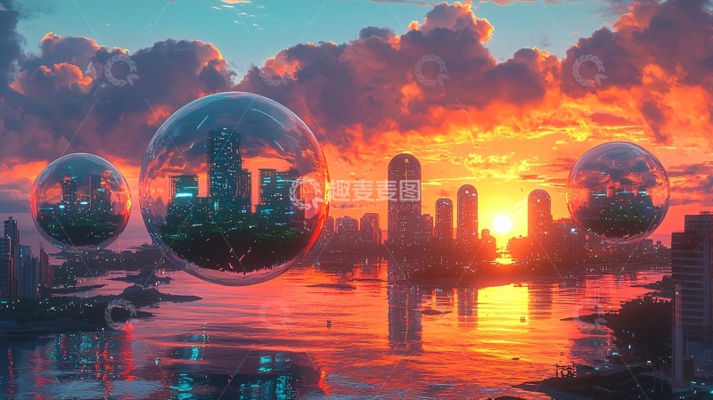 高清大图下载【趣麦麦图】未来都市