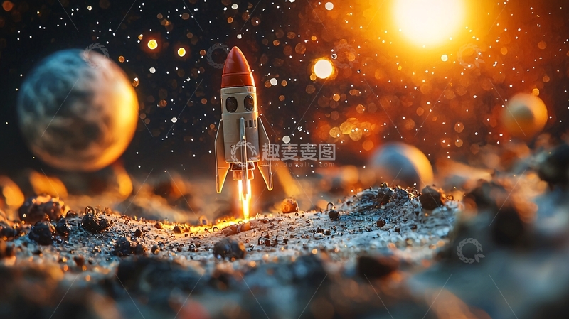 高清大图下载【趣麦麦图】火箭发射