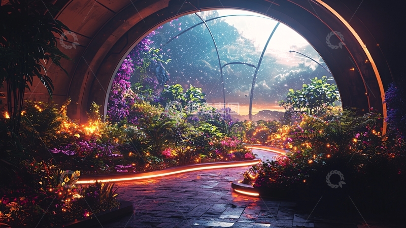 隧道尽头的梦幻花园