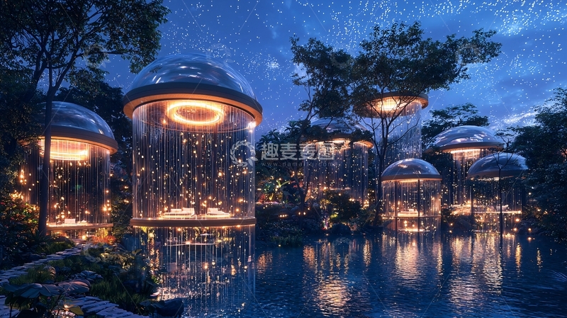 高清大图下载【趣麦麦图】未来生态酒店