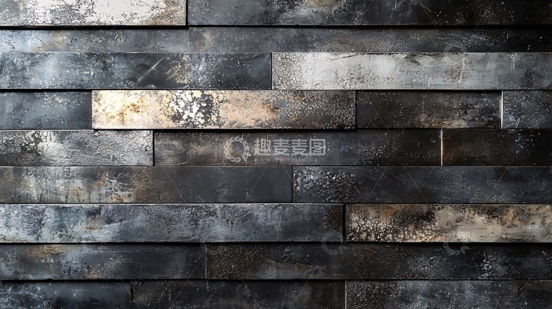 高清大图下载【趣麦麦图】金属质感墙面