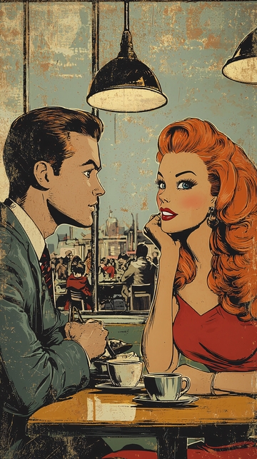 复古咖啡馆约会