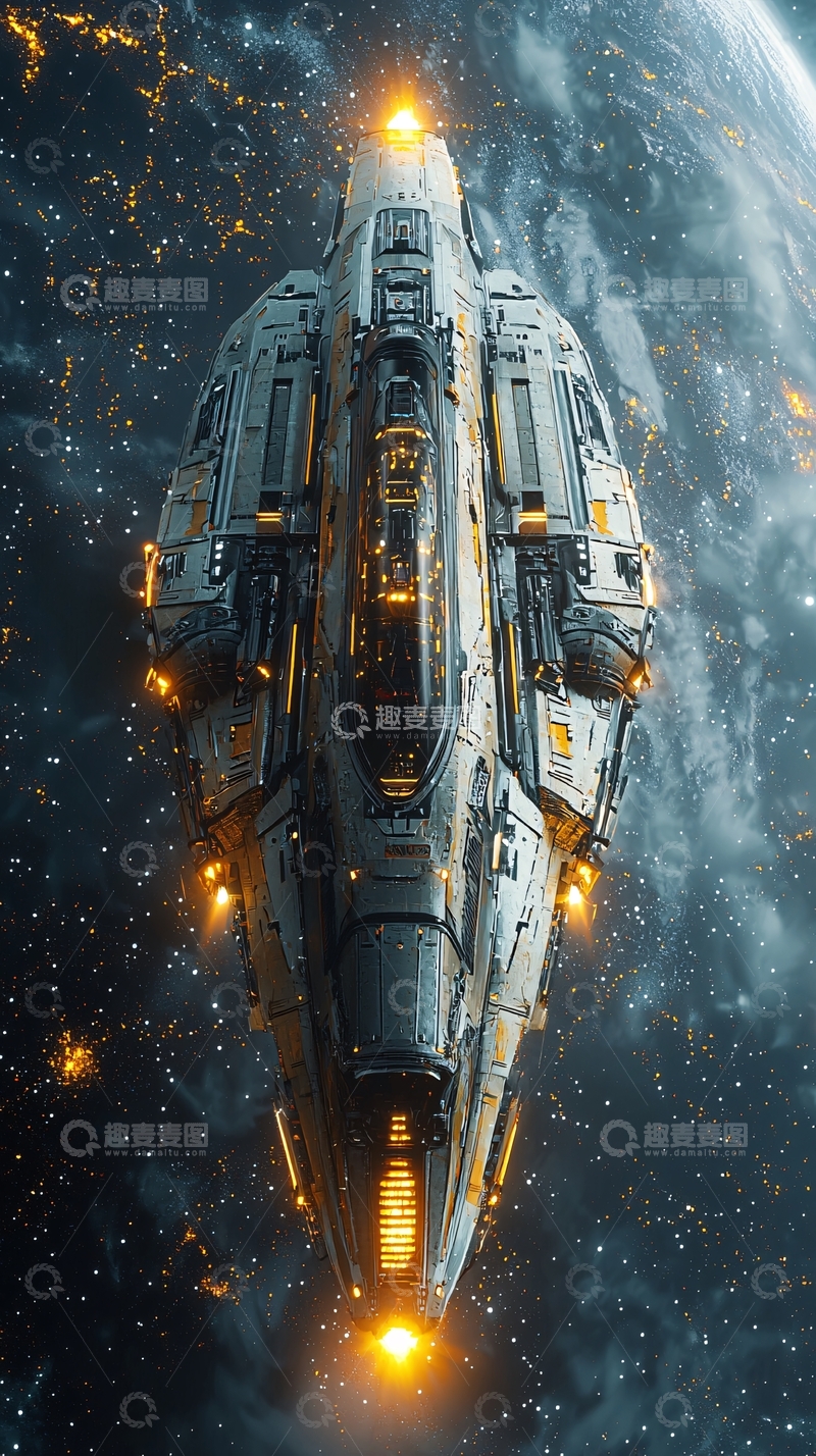 高清大图下载【趣麦麦图】宇宙飞船