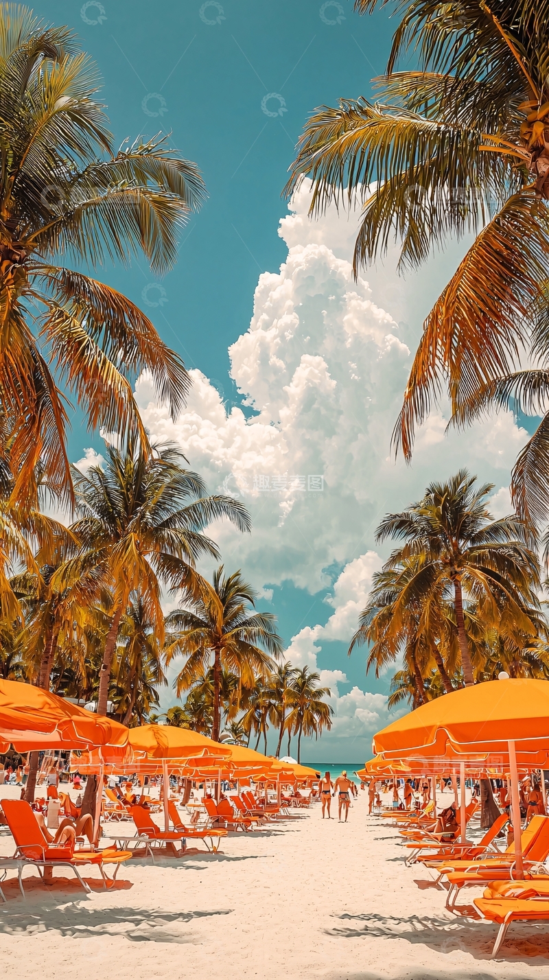高清大图下载【趣麦麦图】热带海滩度假胜地