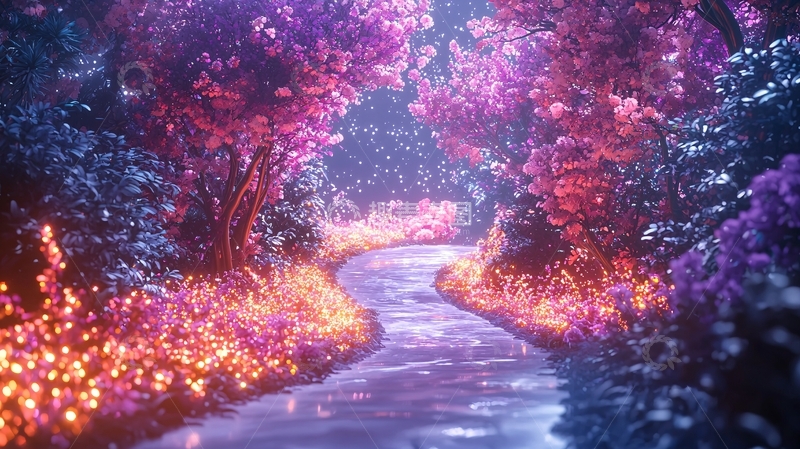 高清大图下载【趣麦麦图】梦幻森林小溪