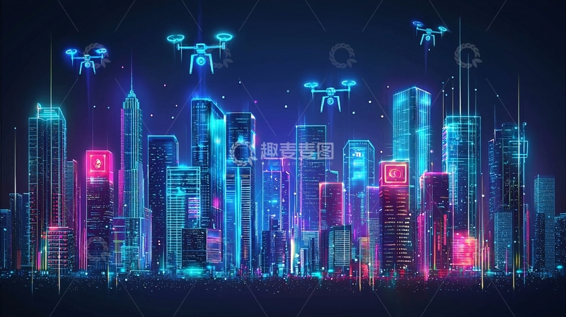 高清大图下载【趣麦麦图】-未来城市