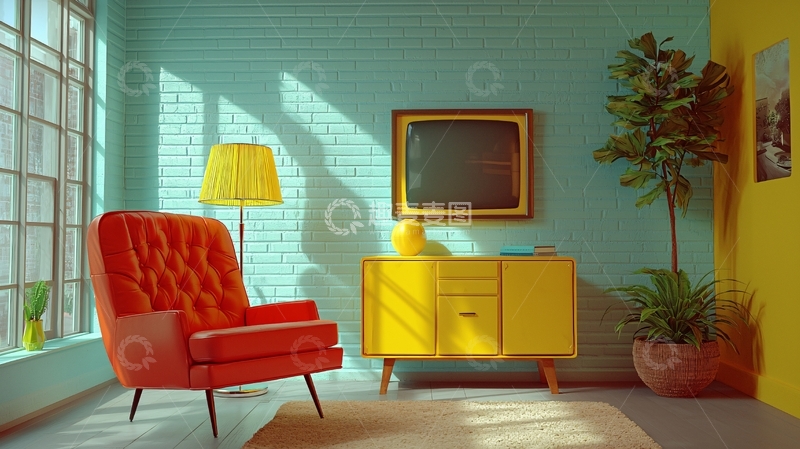 高清大图下载【趣麦麦图】-复古客厅