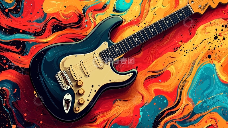高清大图下载【趣麦麦图】吉他