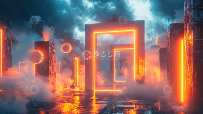 高清大图下载【趣麦麦图】未来科技感场景