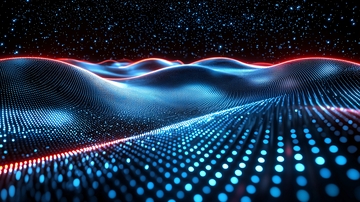 蓝色科技感波浪