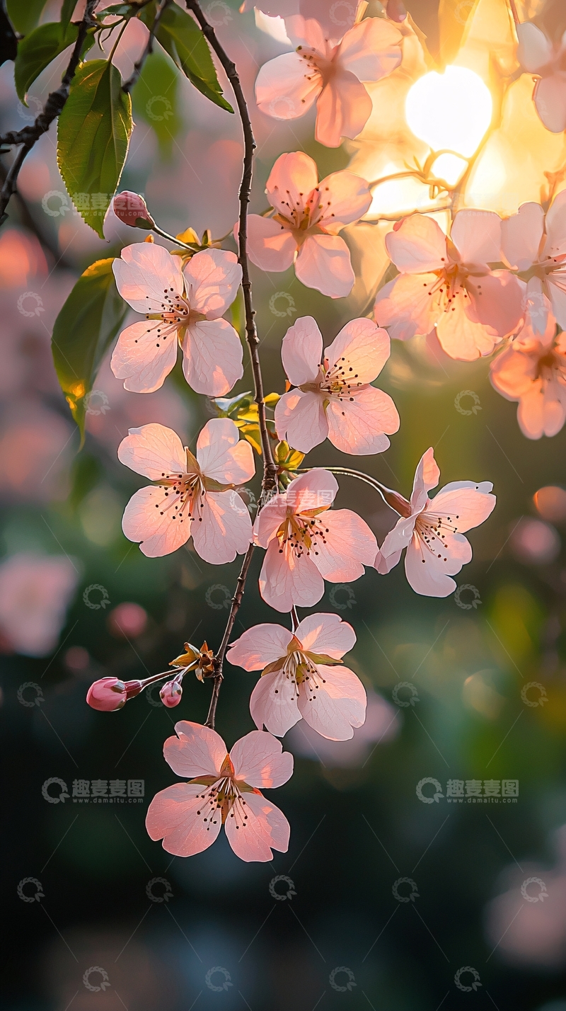 高清大图下载【趣麦麦图】粉色樱花