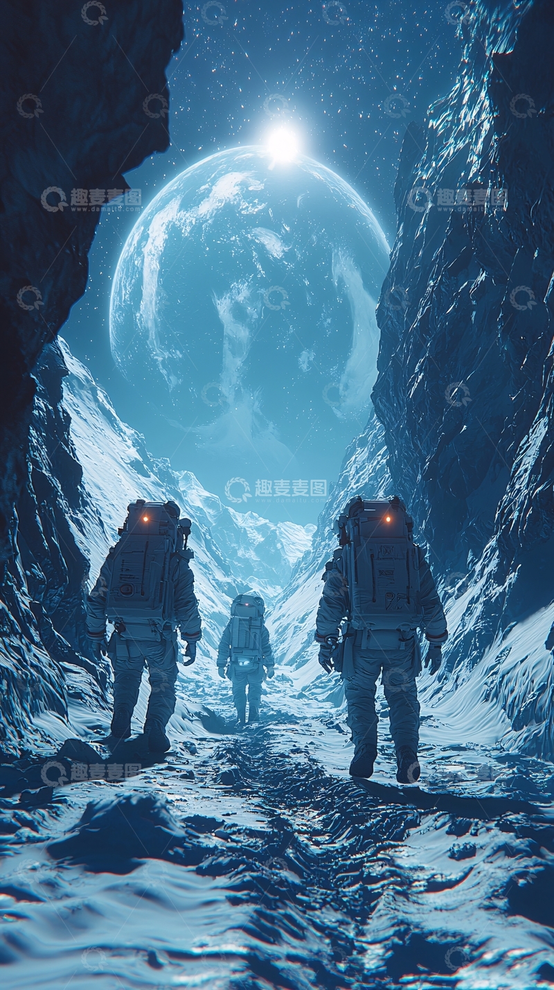 高清大图下载【趣麦麦图】太空宇航员