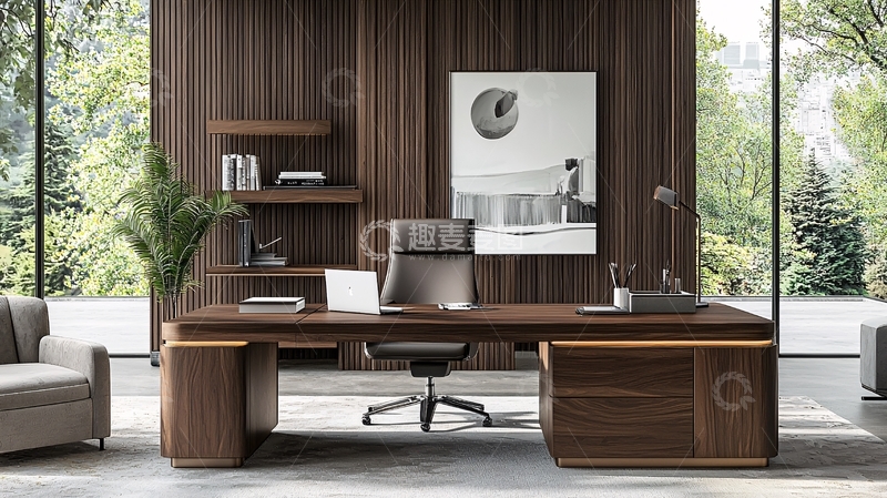 高清大图下载【趣麦麦图】现代简约高端办公桌