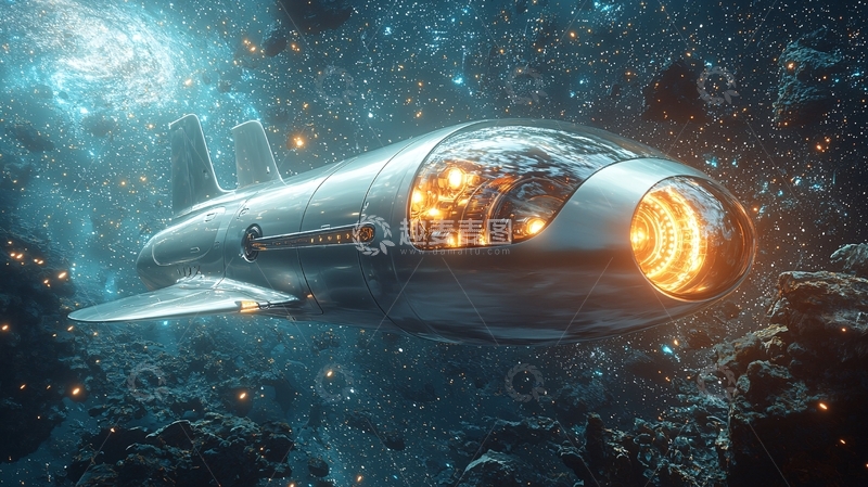 高清大图下载【趣麦麦图】宇宙飞船星际航行