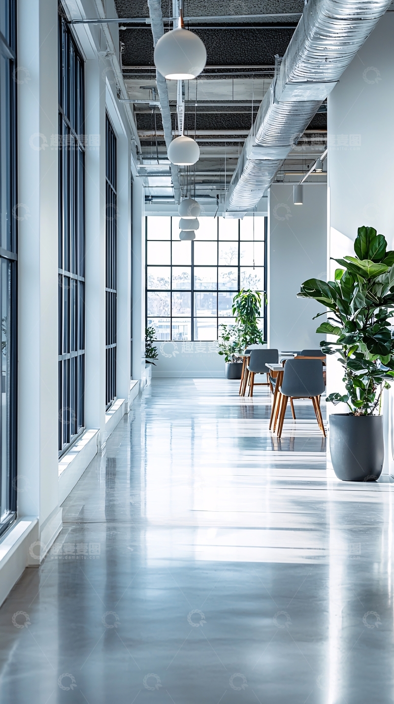 高清大图下载【趣麦麦图】现代化办公室走廊