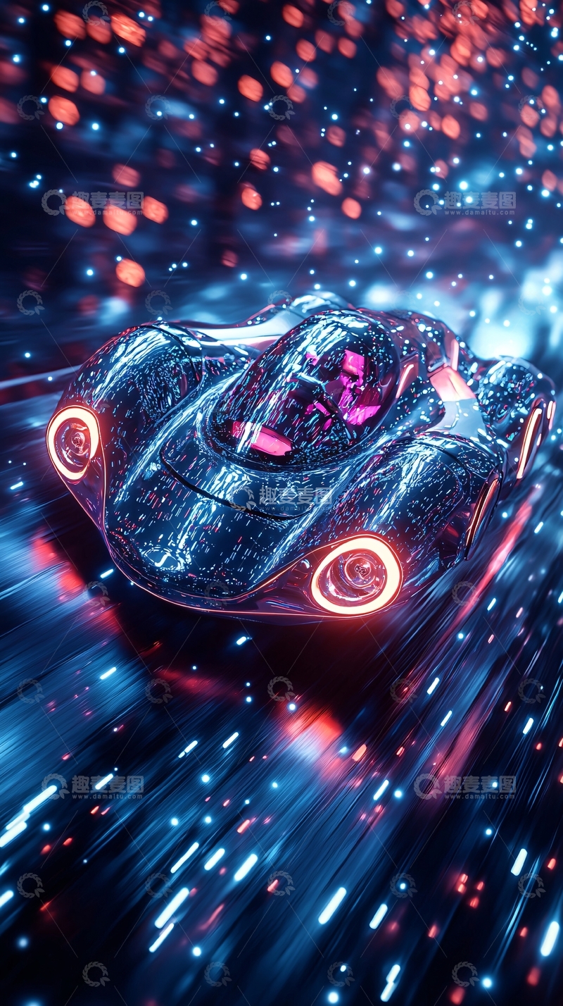 高清大图下载【趣麦麦图】未来赛车